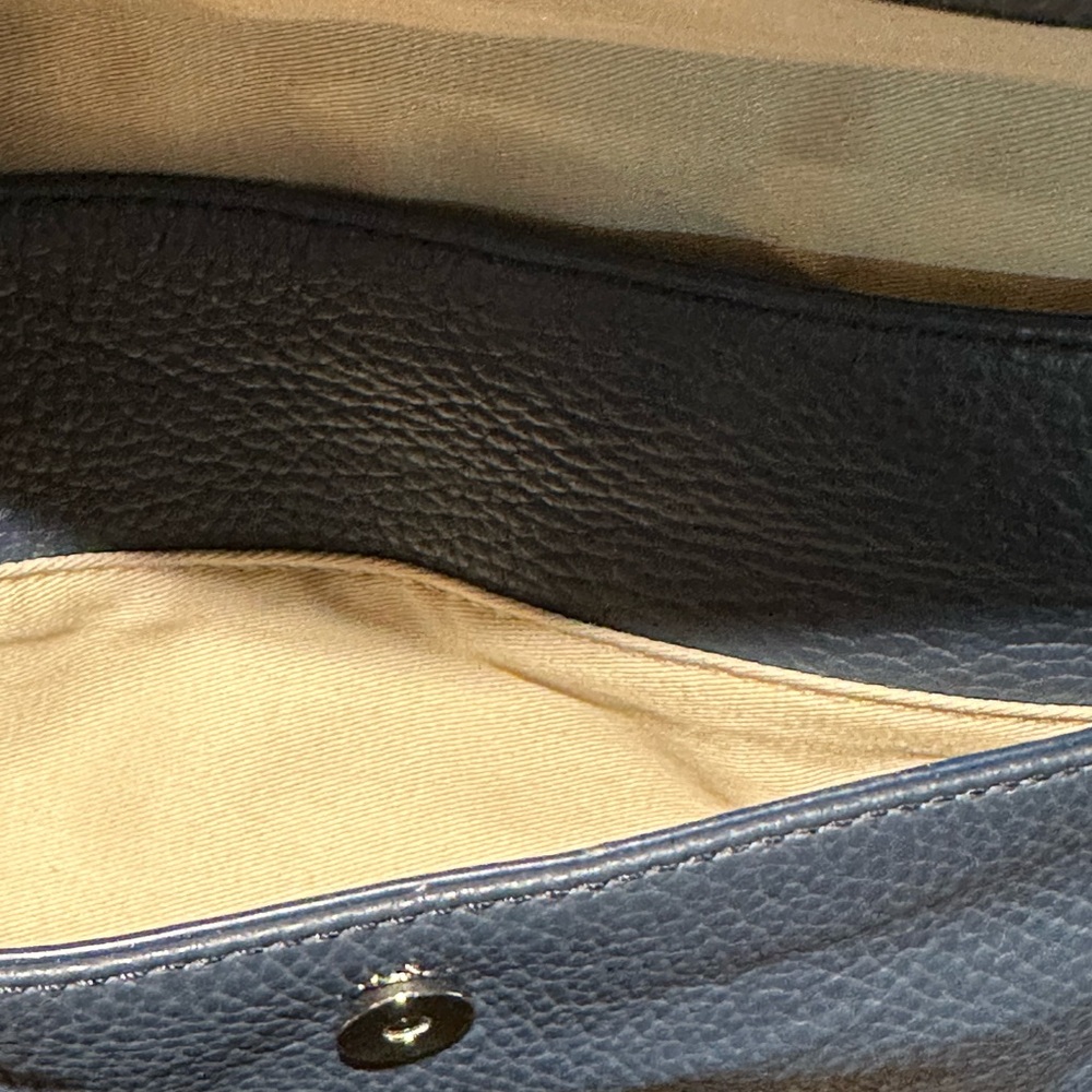 Beautiful NWOT Banana Republic navy blue clutch - Picture 7 of 10